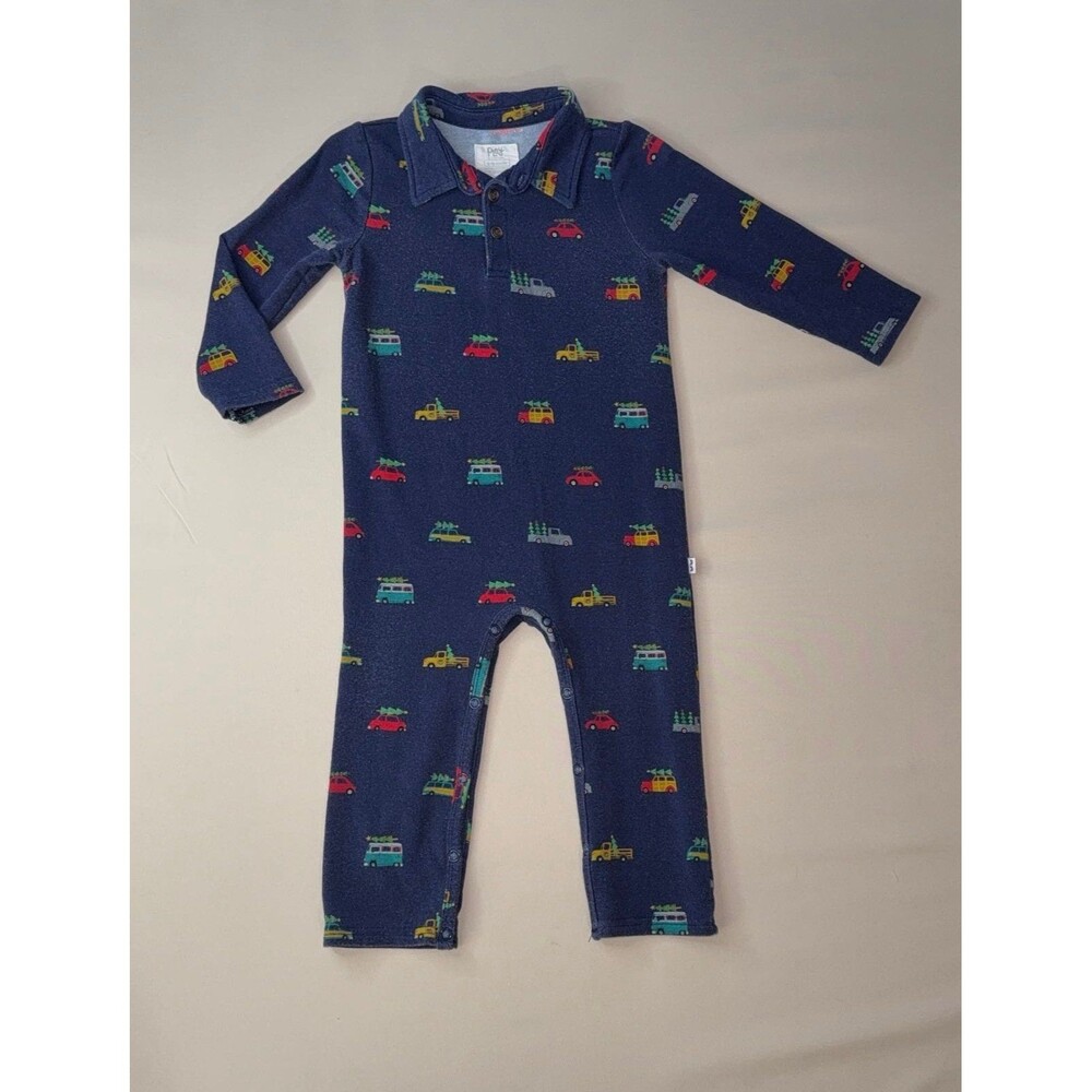 Little Sleepies Play Tree Traffic Polo Romper 12-18 months
